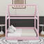 Full Size Upholstered House Daybed With LED Light Strips-640991424