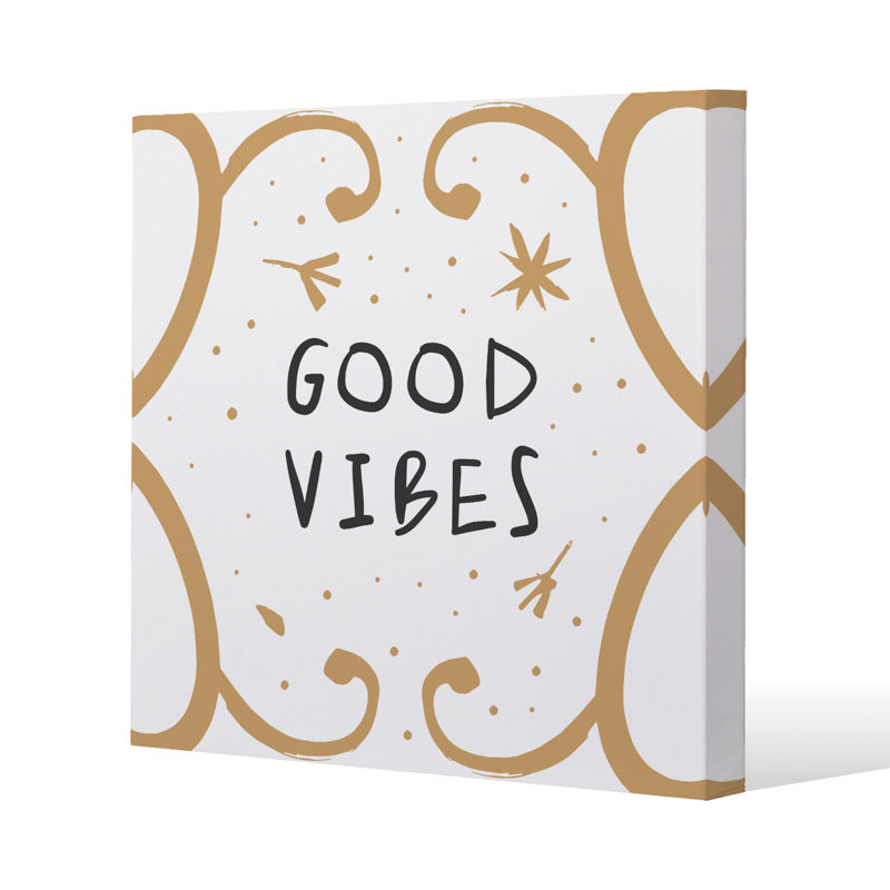 Good Vibes Canvas Print by Andrew Lee - Wrapped Canvas Print, 40 cm H x 40cm W x 4cm D