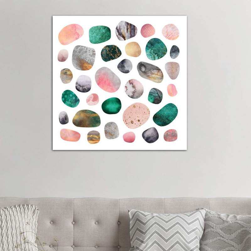 Pretty Pebbles by Elisabeth Fredriksson - Print on Canvas, 93.98 cm H x 93.98 cm W x 1.91 cm D, Wrapped Canvas