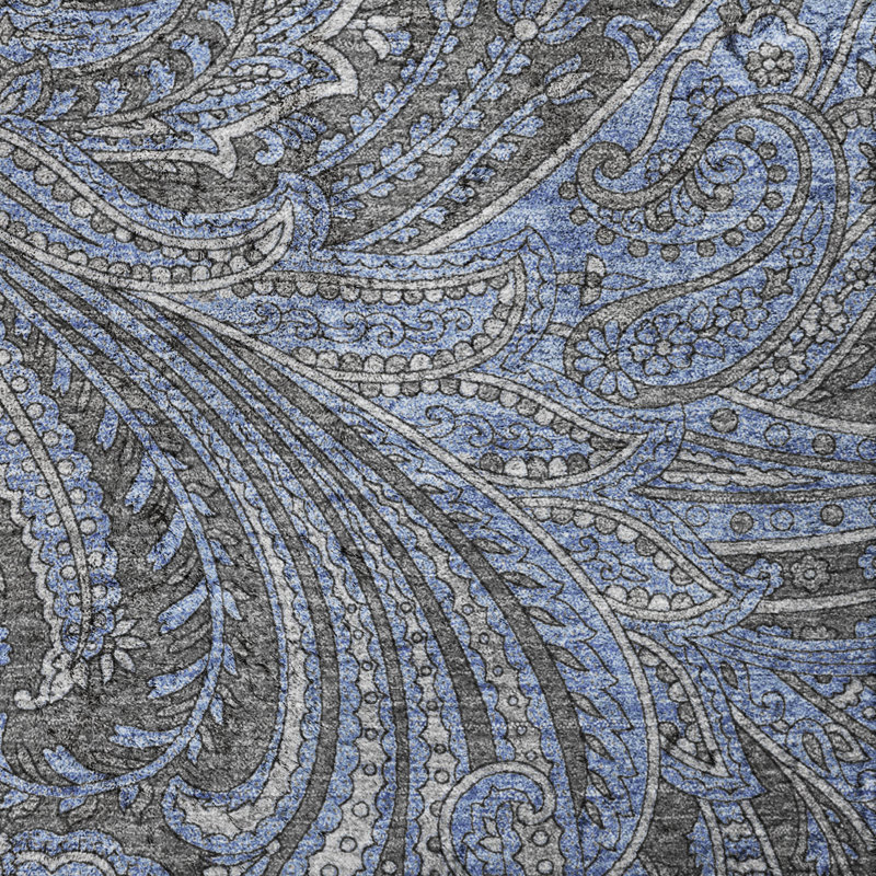Tapis cachemire ADS654, Gris anthracite, 9 pi x 12 pi