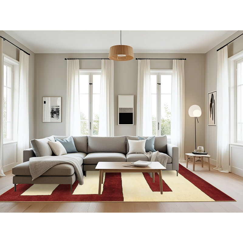 Tapis abstrait moderne 5598, Rectangle 8 pi x 12 pi