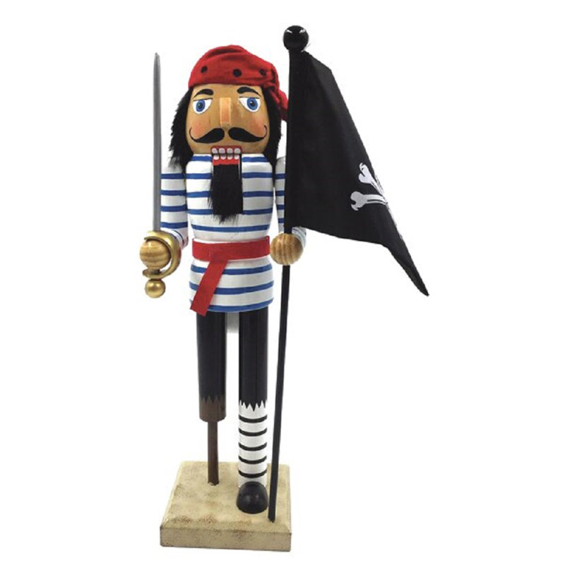 Christmas Nutcracker, 13.25" H x 4" W x 3.5" D