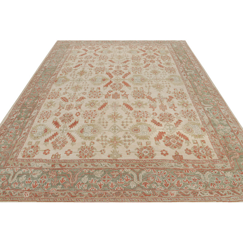 Handmade Silk and Wool Area Rug