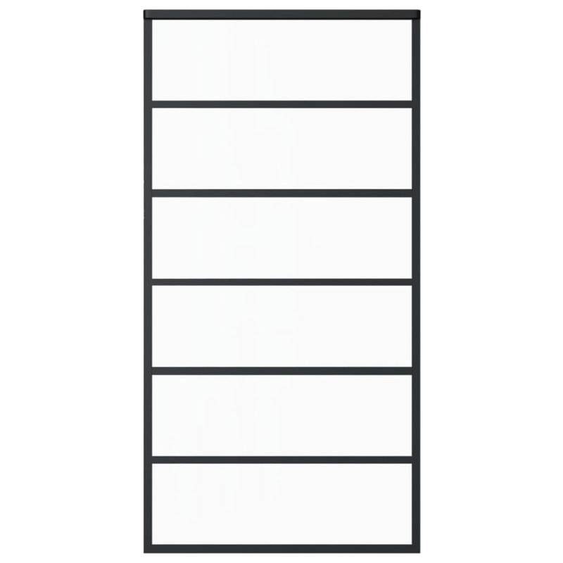 Porte coulissante en verre Bastoam, H 80,7 po x l 40,2 po x P 0,8 po