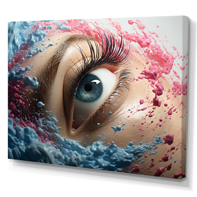 Blue Eye Visions sur impression sur toile, H 12 po x l 20 po x P 1 po, Toile tendue
