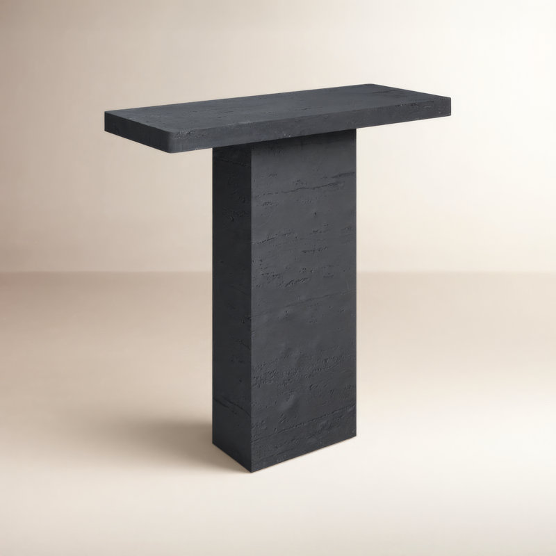 Mario Stone Top Single Coffee Table, Black