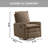 Uptown 360-Degree Swivel Glider Recliner-125370779