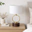 Lampe de chevet Mid-Century moderne en bronze