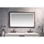 Miroir de salle de bain pour salle de bain avec Smart Touch - Multifonctionnel, température de couleur variable, aluminium brun, 60 po x 36 po 1,5 po, changement de température de 42,5 lb,