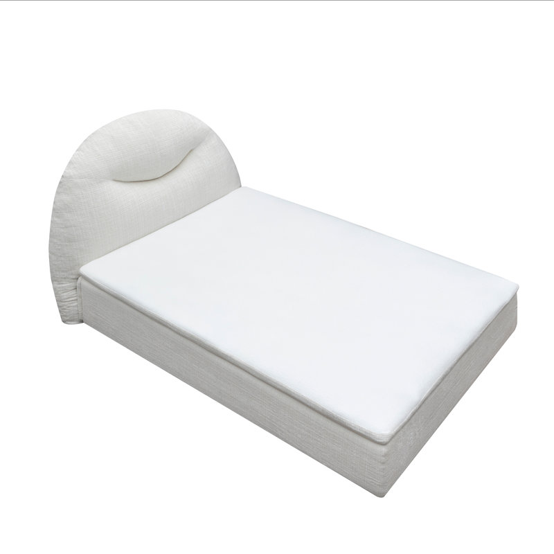 Lit de compression KING rembourré en éponge de 81,9 po de large, King, Off White