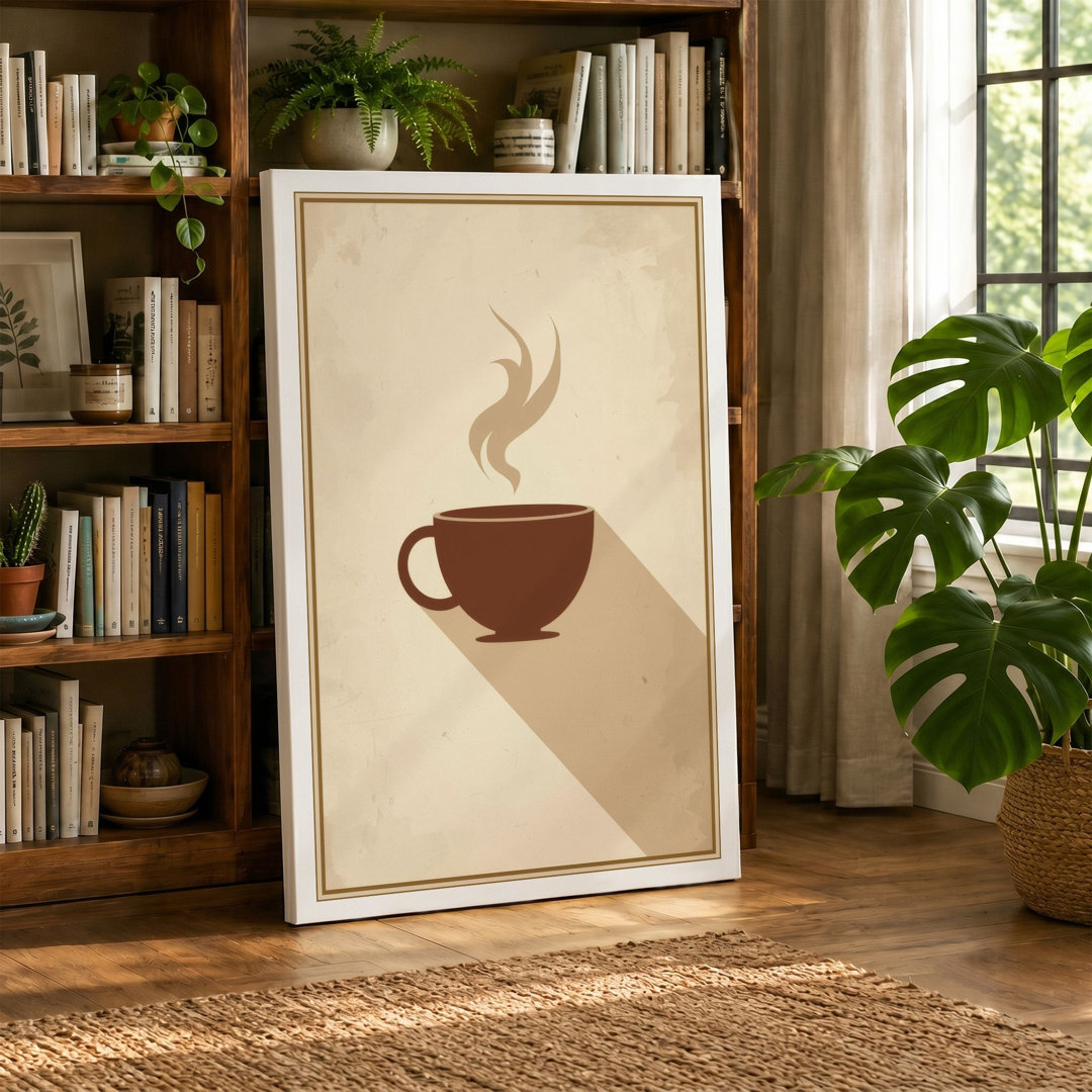 Morning Coffee Minimalist - Wrapped Canvas