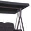 Outsunny 3 Seater Canopy Swing Chair with Adjustable Canopy-1484174033