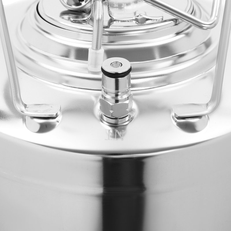 Baril de brassage 1,6 gallon pour petite poignée de brassage (6L) en acier inoxydable