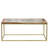 Adagio Acacia Laser Cut Coffee Table, Gold
