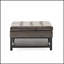 Repose-pieds rectangulaire capitonné rembourré en polyuréthane, parfait pour le confort et le style du salon et de la chambre à coucher