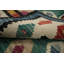 Tapis kilim vibrant vert diamant 5 x 8 pour Boho Chic Interiors
