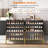5-Tier Shoe Storage Organizer With Doors, Wooden Entryway Shoe Cabinet, Freestanding Shoe Rack With 3 Adjustable Shelves, Hallway Storage Cabinet, Gold And Black