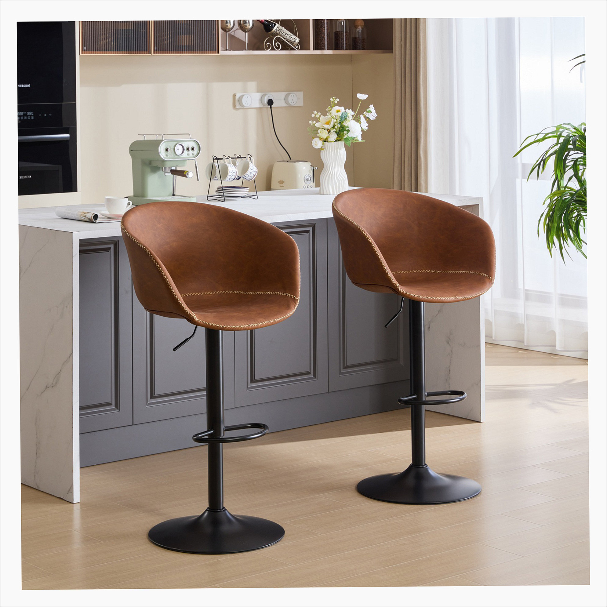 Image showcasing Amazon.com: Minimalist Barstools