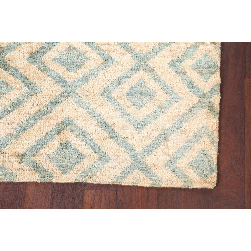 Tapis oriental géométrique marocain noué à la main 4 x 6