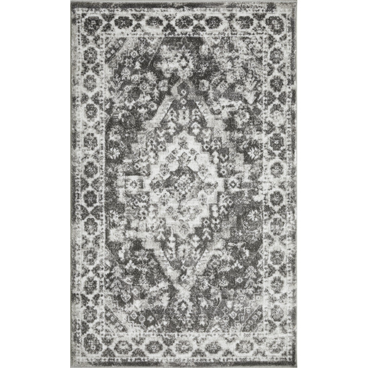 Raghdah Oriental Gray Area Rug
