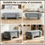Banc rembourré avec rangement rabattable et pieds robustes-785931348