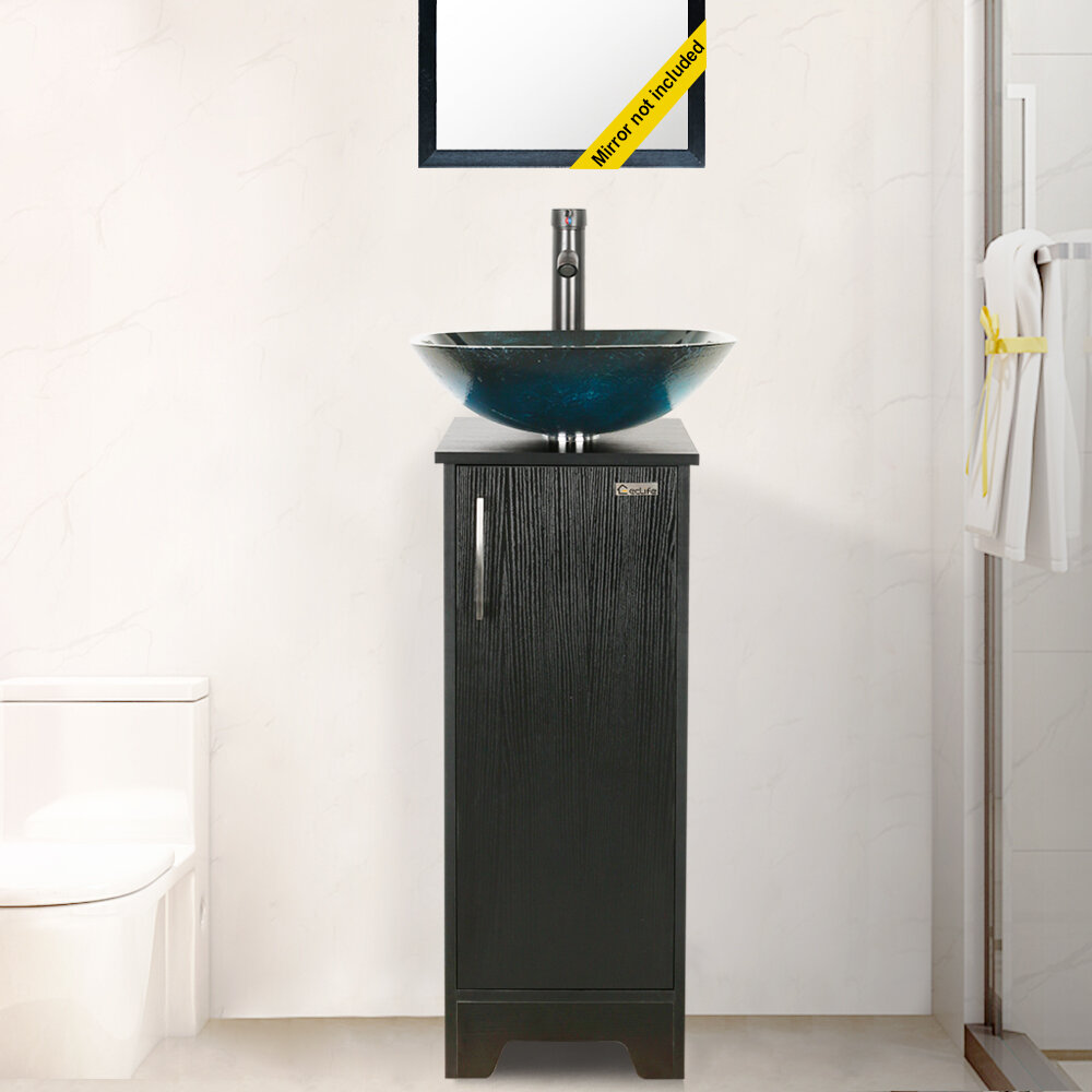  eclife Bathroom Under Sink Vanity Cabinet, Pedestal