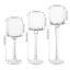Set of 3 Glass Candlestick Tealight Candle Holders Table Centrepiece