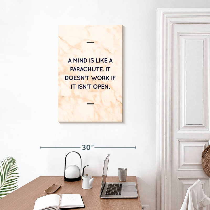 Mind Wisdom Quote, 30" H x 20" W