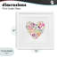 Blooming Pastel Heart, reproduction encadrée sous verre, design par Lanie Loreth-2030291243-2030291242