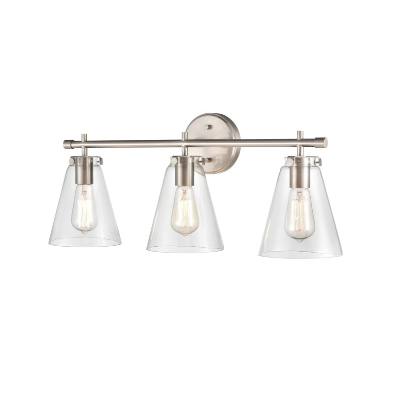 Mullinax 3 - Light Dimmable Vanity Light, Brushed Nickel