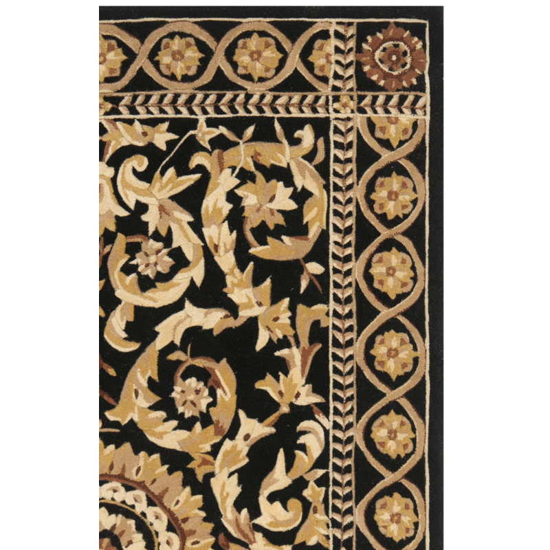 Tapis oriental en laine touffeté à la main Lenora Naples, Tapis de couloir 2 pi 3 po x 10 pi
