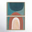 «Teotitlan Valley Study 1 A and B» par Kate Aurelia Holloway, ensemble d'art mural sur toile encadrée