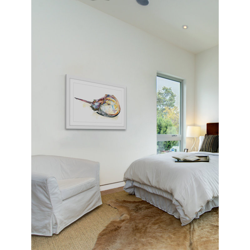 « cheval crab » par rachel byler, reproduction d’art sur papier encadrée, H 24 po x l 36 po x P 1,5 po