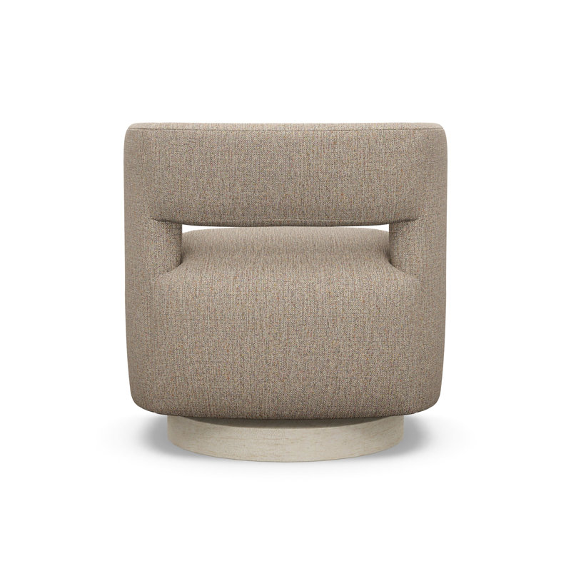 Crystle Swivel Barrel Chair, 2243-77, Sandstone