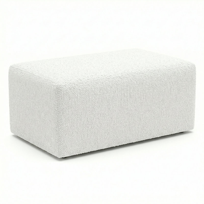Pouf d'extérieur berlinois Lily Hive 18X30x13, Blanc