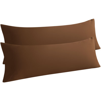 Microfiber Body Pillowcase, Soft Body Pillowcase Set With Envelope Closure, 54'' L × 20'' H