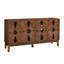 Buffet de style moderne Mid-Century en noyer de 60,5 po Carper. Buffet avec rangement pratique. 4 portes et tablettes réglables pour la chambre à coucher, le vestibule. Fabrication. Portes de console de télévision.