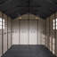 8 Ft. W X 12 Ft. D Durable Resin Outdoor Storage Shed With Floor And Double Doors For Garden Patio Furniture And Tools