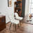 Modern Dining Chairs Faux Leather Upholstered Kitchen Chairs Side Chair With Metal Legs-117655410