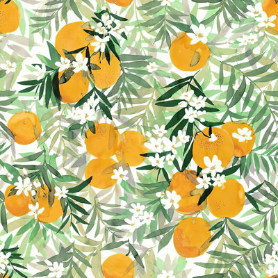 Papier peint adhésif floral Floral - Papier autocollant en vinyle pour armoires, murs, meubles (17,7 po x 196,8 po, citron vert)