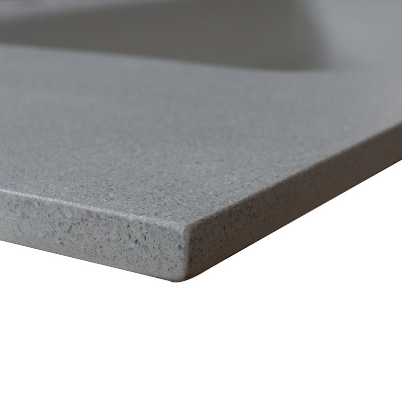 KonKrete 49'' Concrete Single Bathroom Vanity Top with Sink, Dark Gray