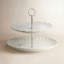 Lenox French Perle Scallop White 2-Tier Server