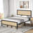 Watervliet Metal and Solid Wood Standard Bed-1632336897