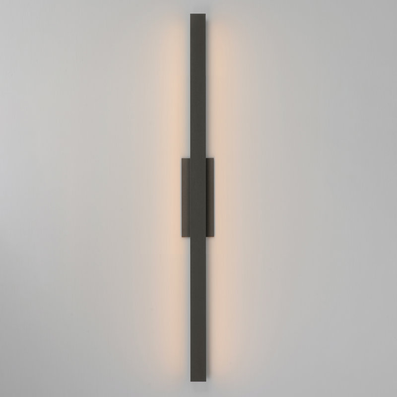 Fixation murale extérieure Alumilux, H 51 po x l 4,75 po x P 3 po, Bronze architectural