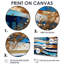 Art mural bleu étincelant - Vagues, salon-1689136972-1689136304