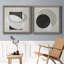 Moderniste Neutre III, ensemble de 2 reproductions d'art sur toile encadrées-1143163483-1143163482