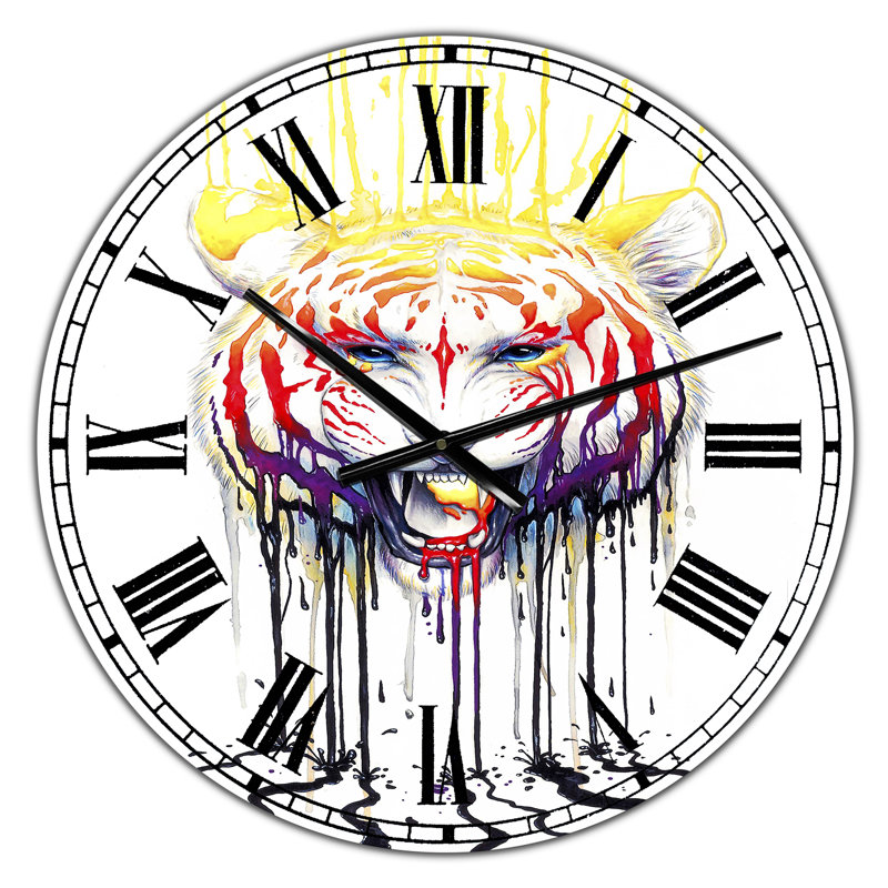 Horloge murale Wild Tiger, Surdimensionné