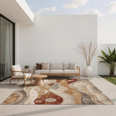 Tapis intérieur et extérieur Gentle Erosion