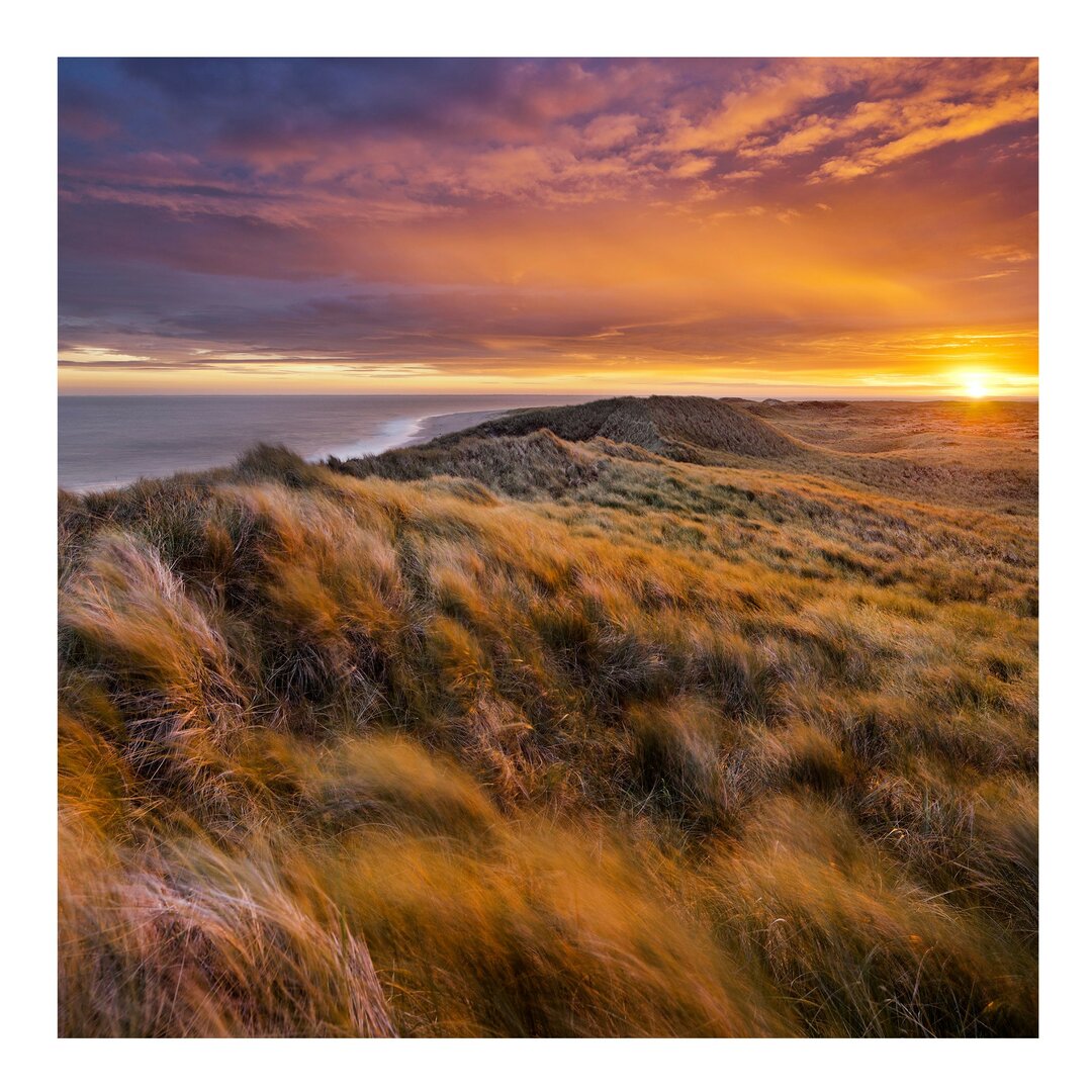 Strukturierte Fototapete Sunrise on the Beach, Sylt