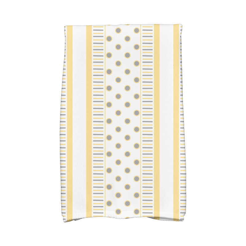 Débarbouillette Abbie, Jaune / Gris